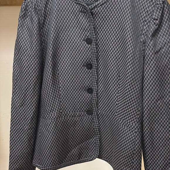 Vintage Armani Collezioni Gray Textured Blazer - Picture 7 of 7